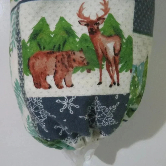 Plastic Bag Holder Flannel Shopping Bag Dispenser Kitchen Storage - Picture 3 of 6